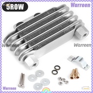WARREEN Universal Oil Cooler, Durable 5 Row Original Oil Cooler, Aluminum 65ml Motorcycle Engine Rad