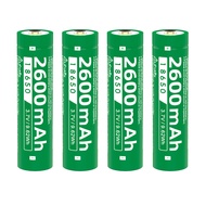 Yonii ถ่านชาร์จ Li-Ion 18650 3.7V ความจุ 2600mAh ลำโพง ไฟฉาย แบตเตอรี่พัดลม แบตเอนกประสงค์(เครื่องชา