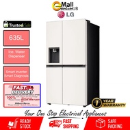 LG 674L Fridge Inverter Side by Side GCL257KQKW L257KQKW with Water & Ice Dispenser