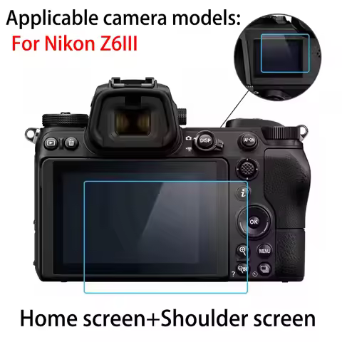 Glass LCD Screen Protector Cover Guard for Nikon Z6III Shoulder Screen Tempered Film Camera