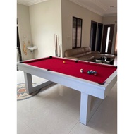 [Garansi] Jual Rugi Meja Billiard 7Ft (Ada Penutupnya) Surabaya Sidoarjo Bahan Hpl (Preloved Second)