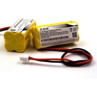 elxjar (2-Pack) 4.8V 350mAh AAA Ni-CD Battery Replacement for 48H465 Lumapro 6CGL4 6CGL3 Exit Sign U