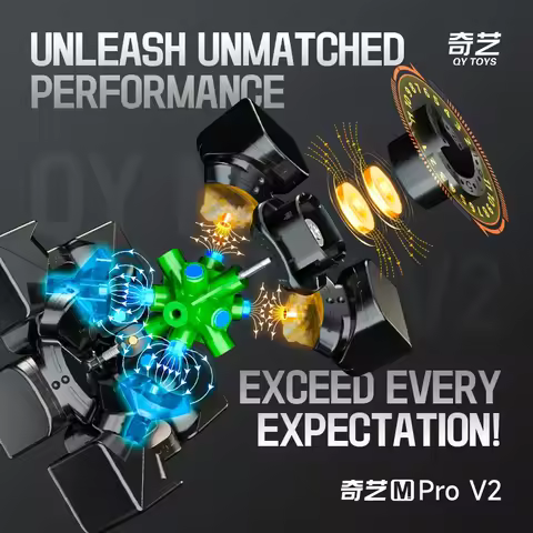 [ECube] QiYi M Pro V2 Cube 3x3 Mofangge 3x3x3 M Pro professional Speed Cube stickerless Magnet magic