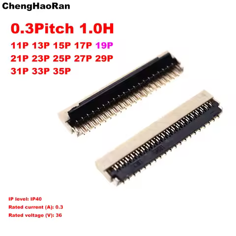 10PCS 0.3 Pitch 11P -- 71P FPC FFC Flat Cable Connector Socket For Laptop Keyboard Interface Test Bo