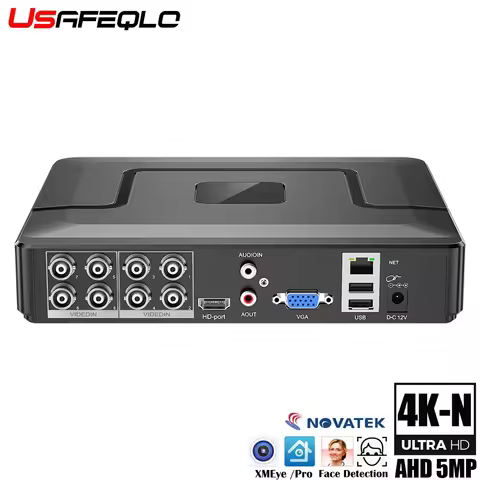 8CH 4K-N 2K 5MP AHD DVR AI H.265 Hybrid 8 Megapixel NVR Digital Video Recorder for 2MP 4MP 5MP 8MP A