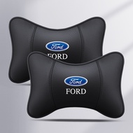 PU Leather Car Head Neck Pillow Car Headrest Neck For  Ford Focus 2 3 MK2 MK3 MK1 Fiesta MK7 Mondeo 