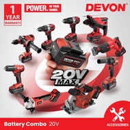 Devon Battery Combo Set 20V 4.0Ah/5.0Ah