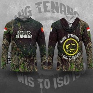 Produk Original Jersey Camo Custom Kerah Hoodie Hntf 221 / Kaos Hunting / Baju Perbakin / Baju Kamuf