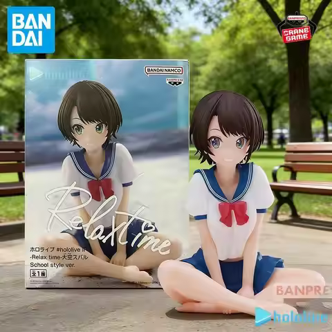 Bandai Original Banpresto Relax Time Hololive IF Oozora Subaru Action Figures Anime Figuras Cartoon 