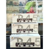 TINY Micro Shadow P45 Single-Layer Bus Model White B7RLE Bus Alloy Bus Model Alloy Model Brand: Tiny