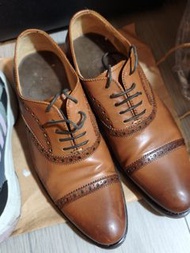 PAOLO DA PONTE 手工啡色皮鞋