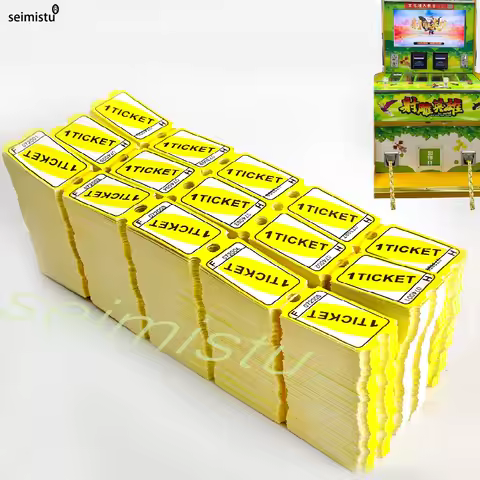 2000Pcs Lottery Paper Ticket Redemption Voucher, Ticket Dispenser, Coin Arcade, Slot Game Finishing,