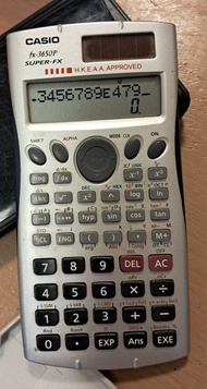 Casio fx 3650p 科學計數機
