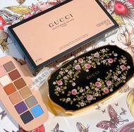 【現貨】GUCCI 古馳 繁花漫步眼影盤 01 微醺日落 12色 顯色度佳 色彩可堆疊 3種質地 霧面眼影 緞面 金屬光