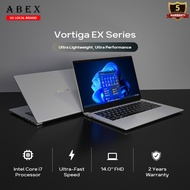 ABEX VORTIGA EX508 / i7-1260P / Ultra Portable 14" FHD Laptop / 32GB RAM / 1TB SSD / SG Local Brand