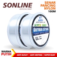 SONLINE Tali Pancing Germany Putih 200m Fishing Line Nilon Tahan Lama