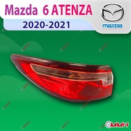 สำหรับ Mazda 6 MAZDA6 19-21 ไฟท้าย ไฟท้ายไฟเบรคไฟท้าย​แต่ง​ โคมไฟท้าย เสื้อ​ไฟท้าย ทับทิมไฟท้าย ไฟท้