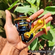 Maguro Vorza Fishing Reel Size 500 Ultra Smooth Metal Body | Ultralight Reel Casting Reel Spinning Reel UL Maguro Vorza 500 Non Power Handle Body Metal Reel