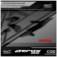 SIMPLE STRIPING YAMAHA AEROX 155 HAYABUSA ALREADY CUT, JUST STICK IT ON