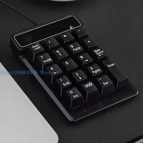 Mini USB Wired Numeric Keypad 19 Keys Digital Number Pad Numpad Keyboard for Windows XP/7/8 Laptop P