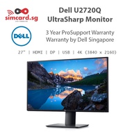 Dell U2720Q UltraSharp 27" IPS 4K Monitor - 3 Yr Warranty - HDMI | DisplayPort DP | USB | 4K (3840 x 2160)