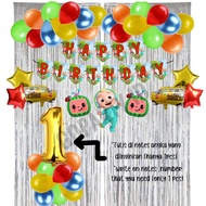 C0CO MELON DECORATION PACKAGE BIRTHDAY SET BIRTHDAY DECORATION