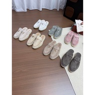 LP Old Money Style Silver Buckle Handmade Loafers Couple Style LP Suede Tassel Loafers Loafers Nuo E