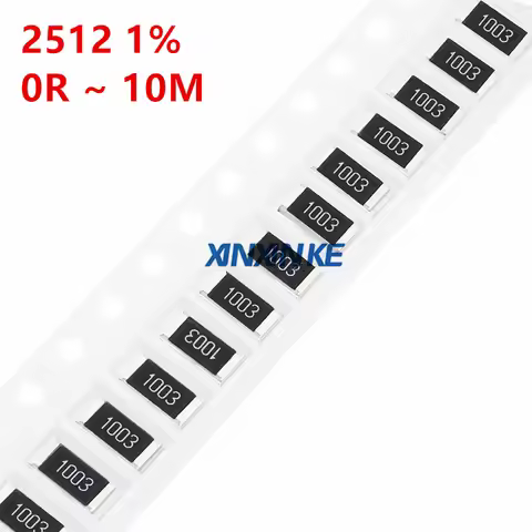50PCS 2512 1% 0R ~ 10M SMD Chip Resistor 1.3 2.2 4.7 7.5 8.2 12 39 56 62 110 ohm R001 R010 R100 R020
