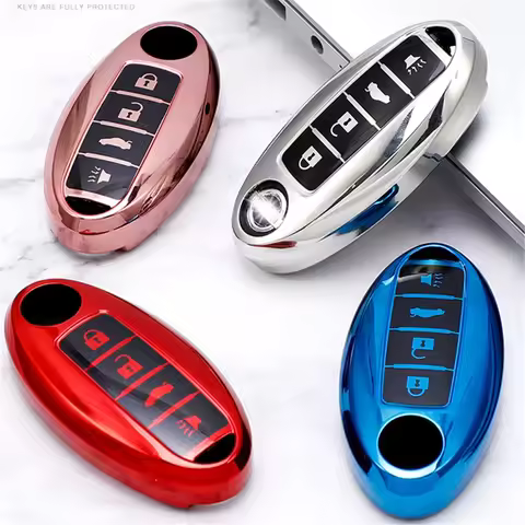 Car 3 Button Key Cover Case Shell for Nissan Qashqai X-Trail T31 T32 Juke J10 J11 Kicks Tiida Pathfi