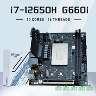 Kkde Erying เดสก์ท็อป M-ITX B660i ได้พบกับ Boord Cpu Core Kit I7 Srld0 12650ชม. I7-12650H 10c คอมพิว