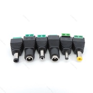 DC male female jack cctv cable Connector 5.5 x 2.1MM 5.5*2.5MM 3.5*1.35MM Power plug terminal Adapte
