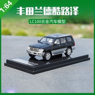 Cao tỉ mỉ 1:64 TOYOTA LAND CRUISER lc100 Mô Hình HợP Kim Xe tĩnh kim loại mô hình xe