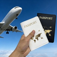 Passport Cover Pu Leather Passport Cover World Map Motif Passport Case Passport Protector Passport C