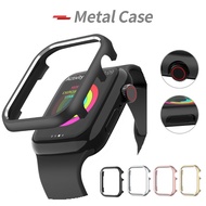 Upgraded Metal Watch Case for Apple Watch Case Series 7 6 SE Protective Case Match for iWatch Metal Strap Series 7 45mm 41mm Aluminum Alloy Highlight iWatch Cover Series 6 44mm