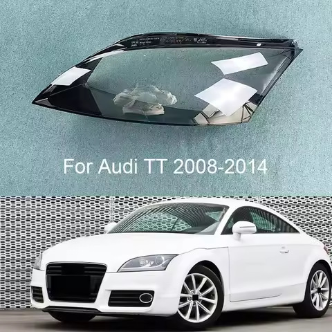 For Audi TT TTS TT RS 2008-2014 Headlamp Transparent Cover Lamp Shade Headlight Shell Lens Replace O