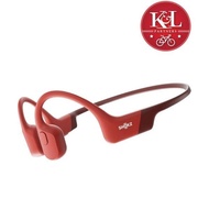 Aftershokz Openrun Bluetooth Wireless Sports Headset With Noise Reduction Red