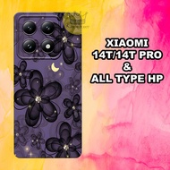 (KS5) Rubber Softcase for XIAOMI 14T-14T PRO 2024 Latest XIAOMI 14T-14T PRO Flower image Motif/ casi