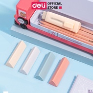 Pastel Deli Triangle Eraser - No Pen Case Included - Cute Eraser with Less Crumbs Safe for Students 