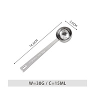 Vision 15/30ml Stainless Steel Premium Coffee Scoop Measuring Tablespoon Kitchen Scooper with Long H