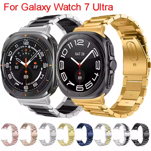 Stainless Steel Band For Samsung Galaxy Watch Ultra 2025 No Gaps Strap For Samsung Watch Ultra LTE 4