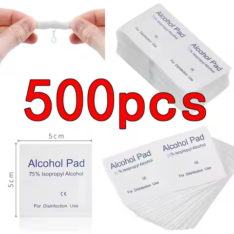 500pcs Disposable Alcohol Cotton Pads Car Detailing Clean Tool Car Wash Towel Alcohol Disinfection W