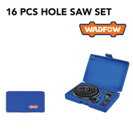 [ WADFOW ] (WKJ4416) 16pcs Hole Saw Set 19-127mm | Wood Plastic PVC | With Case