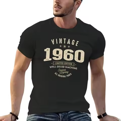 New Vintage Born in 1960 - 62nd birthday Retro Classic T-Shirt Aesthetic clothing shirts graphic tee