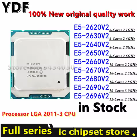 100% New E5-2620V2 E5-2630V2 E5-2640V2 E5-2650V2 E5-2660V2 E5-2670V2 E5-2680V2 E5-2690v2 E5-2696V2 T