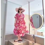 [LIQUIDATION OF STORE] Long pink maxi dress for children 9-45kg G52