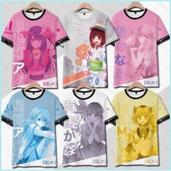 XS1 Oshi no Ko Anime T-Shirt - Short Sleeve Cosplay with 3D Design | Hoshino Ai, Arima Kana, Kurokaw