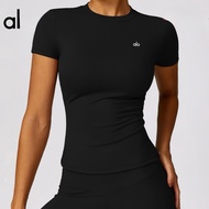 Women's Sports Shirt ALO Y0GA - Short Sleeve Sports Shirt ALO High Quality Material, Cool, Quick Dry