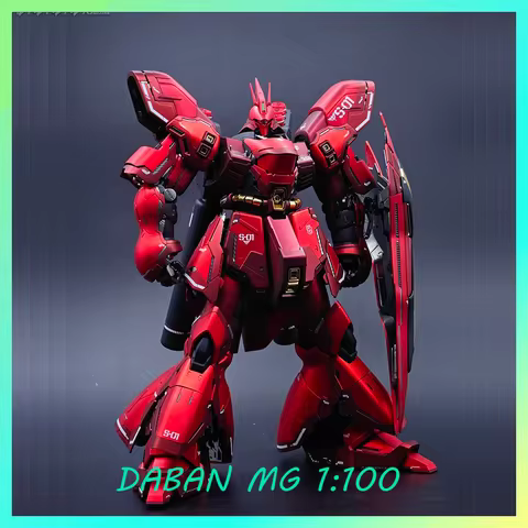 In-stock DABAN 6631S 6631 Sazabi Electroplated Version Original Color MG 1:100 Assembly Model Kit wi