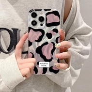 New BlackPink COWY Aesthetic Silver Feather Hologram Case Iphone - Hardcase/Casing Hp Compatible For