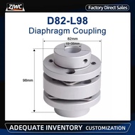 1pc D82L98 LK3-C82-W Double Flange Diaphragm Coupling Aluminum Alloy Applicable To Servo Motor Coupl
